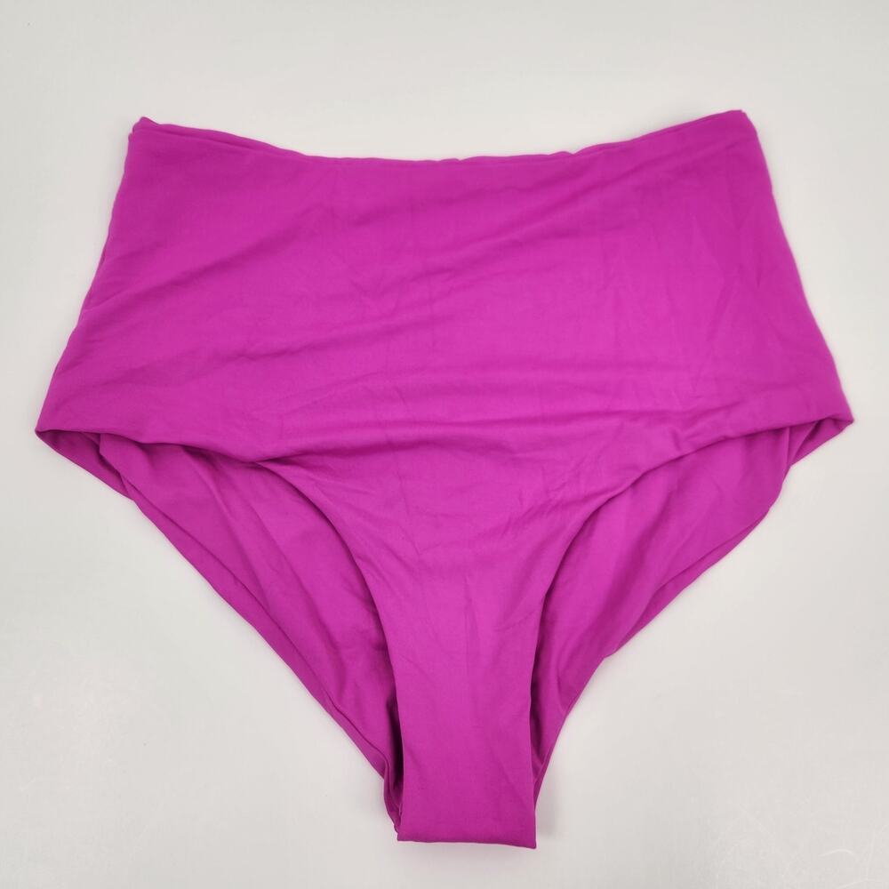 L*Space Portia Bikini Bottom in Bright Fuchsia Pink Size XS NWOT High Waisted